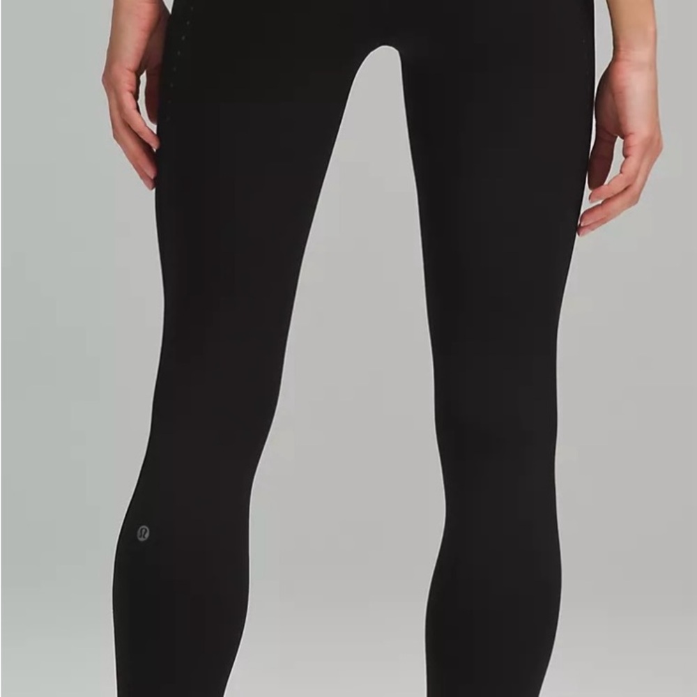 Lululemon Athletica Black Fast and Free High rise leggings with pockets
